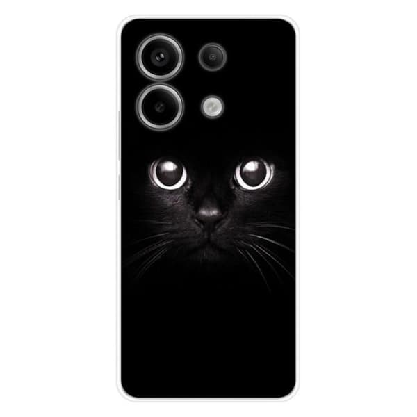 Tryckt silikonfodral kompatibelt med Xiaomi Redmi Note 13 Pro 5G Cat Eyes