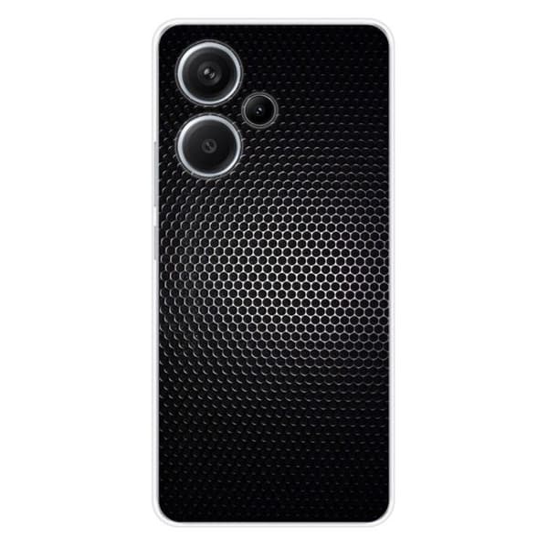 Tryckt silikonfodral kompatibelt med Xiaomi Redmi Note 13 Pro Plus 5G Dark Metal