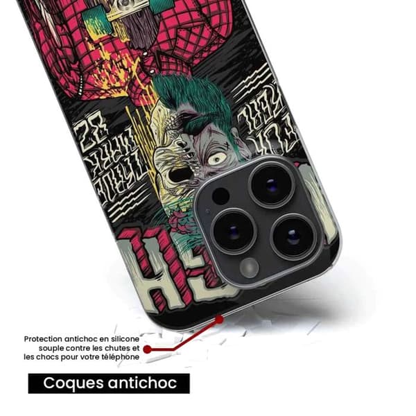 Tryckt silikonfodral kompatibelt Xiaomi Redmi Note 13 Pro 5G Skull Urgh