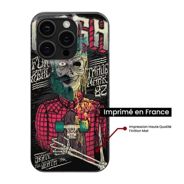 Tryckt silikonfodral kompatibelt Xiaomi Redmi Note 13 Pro 5G Skull Urgh