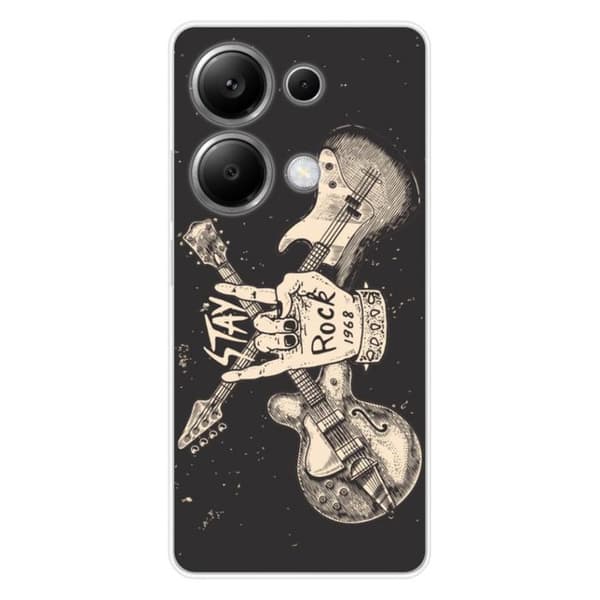 Siliconefodral med tryck - 1001 fodral - Xiaomi Redmi Note 13 Pro 4G - Transparent - Semihård - Unik