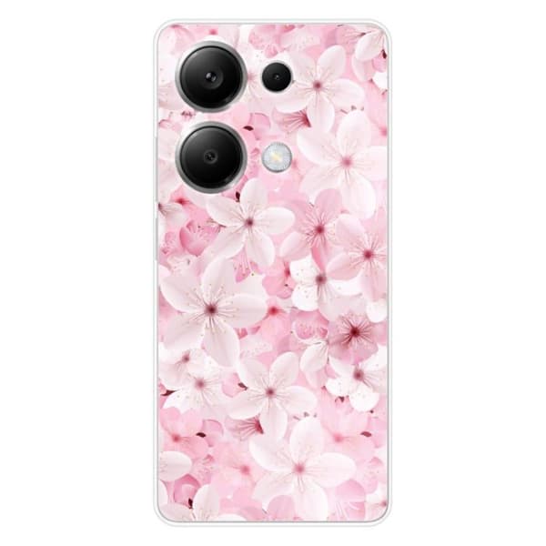 Tryckt silikonfodral som är kompatibelt med Xiaomi Redmi Note 13 Pro 4G Sakura
