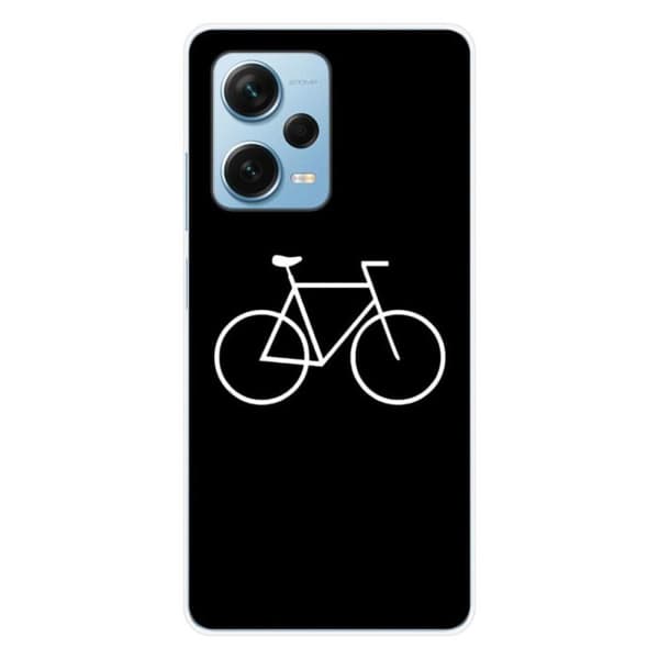 Tryckt silikonfodral som är kompatibelt med Xiaomi Redmi Note 12 Pro Plus Bike Hipster