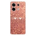 Miniatyrbild 1 av 6: Tryckt silikonfodral kompatibelt med Xiaomi Redmi Note 13 Pro 5G Glitter Heart