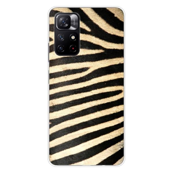 Tryckt silikonfodral kompatibelt Xiaomi Redmi Note 11 5G Redmi Note 11S 5G Zebra