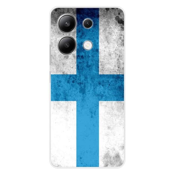 Tryckt silikonfodral som är kompatibelt med Xiaomi Redmi Note 13 4G Marseille flagga