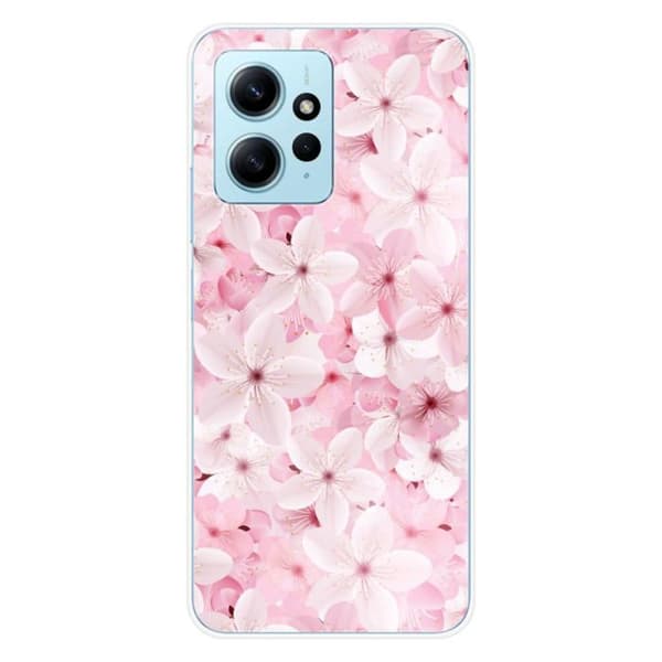 Tryckt silikonfodral som är kompatibelt med Xiaomi Redmi Note 12 4G Sakura