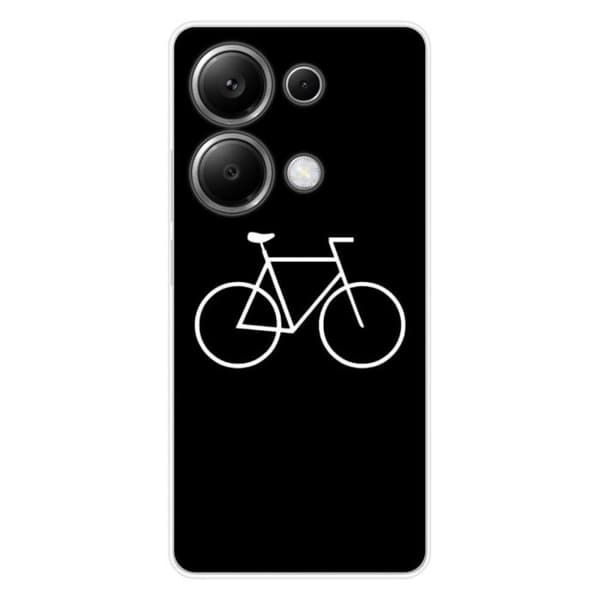 Tryckt silikonfodral som är kompatibelt med Xiaomi Redmi Note 13 Pro 4G Bike Hipster