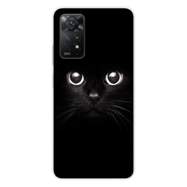 Tryckt silikonfodral kompatibelt med Xiaomi Redmi Note 11 Pro Plus 5G Cat Eyes