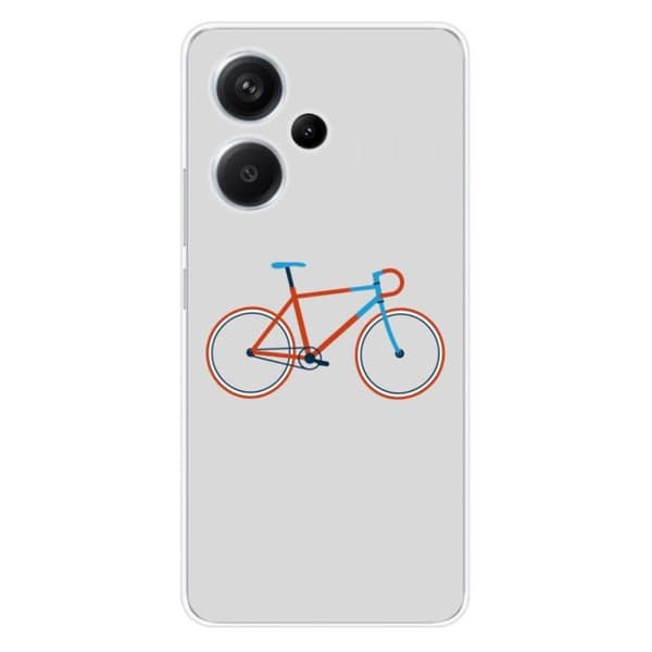 Tryckt silikonfodral kompatibelt med Xiaomi Redmi Note 13 Pro Plus 5G Bike color Hipster