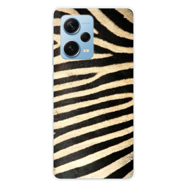 Tryckt silikonfodral som är kompatibelt med Xiaomi Redmi Note 12 Pro Plus Zebra