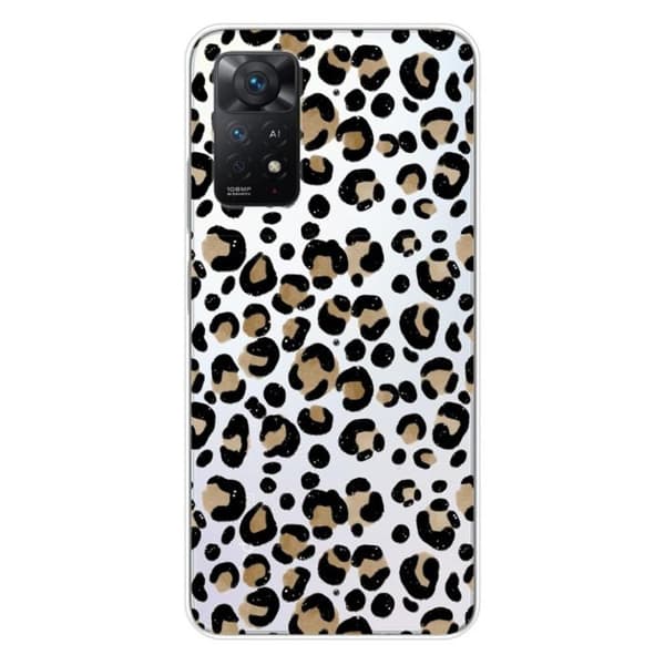 Tryckt silikonfodral som är kompatibelt med Xiaomi Redmi Note 11 Pro Plus 5G Leopard