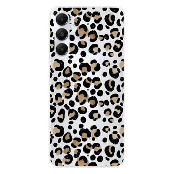 Tryckt silikonfodral som är kompatibelt med Samsung Galaxy A05S Leopard