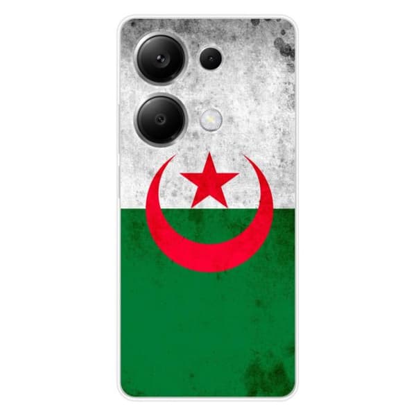 Tryckt silikonfodral som är kompatibelt med Xiaomi Redmi Note 13 Pro 4G Algeriets flagga