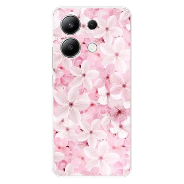 Tryckt silikonfodral som är kompatibelt med Xiaomi Redmi Note 13 4G Sakura
