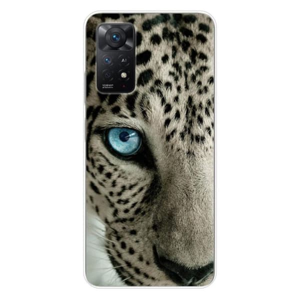 Tryckt silikonfodral kompatibelt Xiaomi Redmi Note 11 Pro Plus 5G Leopard Eye