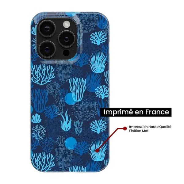 Tryckt silikonfodral kompatibelt med Xiaomi Redmi Note 13 Pro 5G Coral Blue