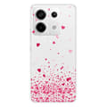 Miniatyrbild 1 av 6: Tryckt silikonfodral kompatibelt med Xiaomi Redmi Note 13 Pro 5G Pink Heart Confetti