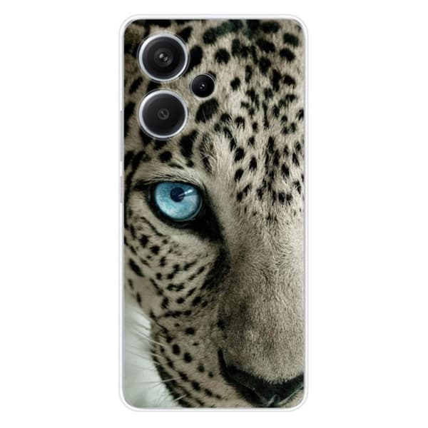 Tryckt silikonfodral kompatibelt Xiaomi Redmi Note 13 Pro Plus 5G Leopard Eye