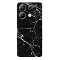 Miniatyrbild 1 av 6: Tryckt silikonfodral som är kompatibelt med Xiaomi Redmi Note 13 4G Black Marble