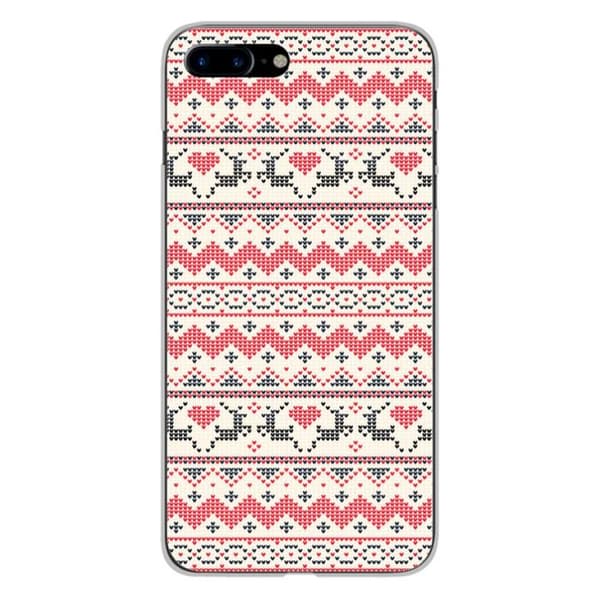 Siliconefodral med tryck - 1001 fodral - Apple iPhone 7 Plus - Multifärgad - Julmotiv - Optimal skydd