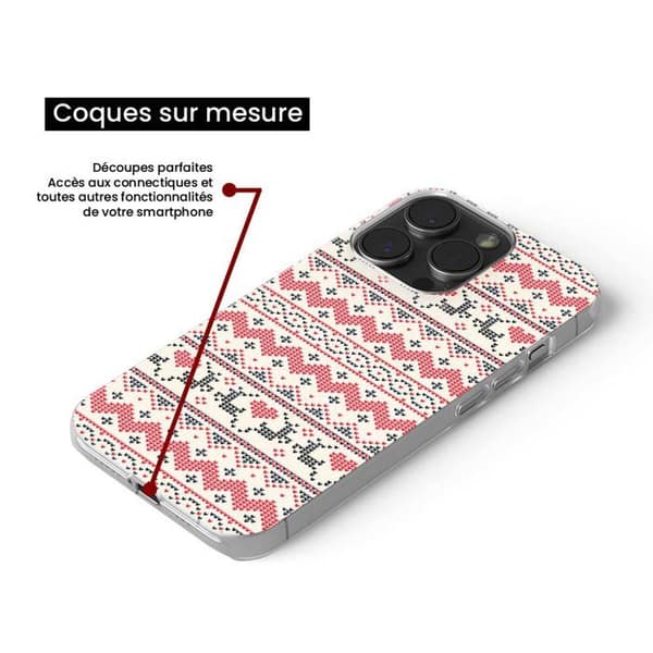 Siliconefodral med tryck - 1001 fodral - Apple iPhone 16 Pro - Motiv Julrenar - Optimal skydd
