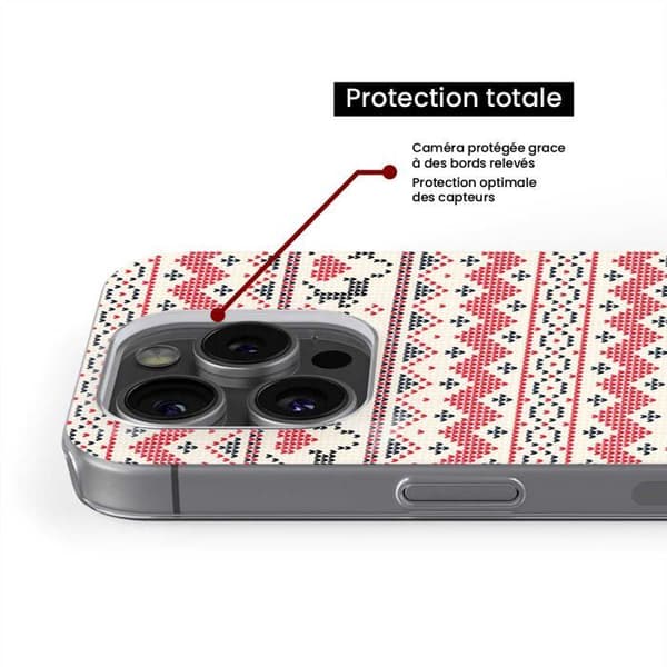 Siliconefodral med tryck - 1001 fodral - Apple iPhone 16 Pro - Motiv Julrenar - Optimal skydd