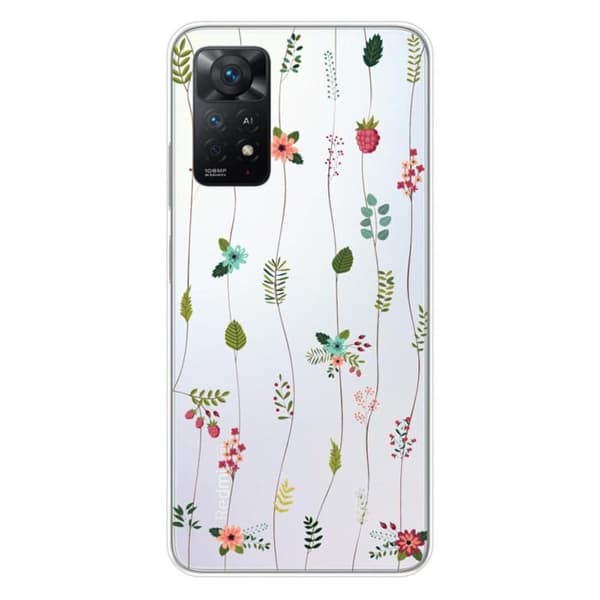 Tryckt silikonfodral kompatibelt med Xiaomi Redmi Note 11 Pro Plus 5G Rose of flowers