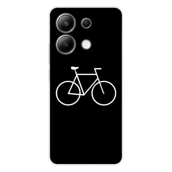 Tryckt silikonfodral som är kompatibelt med Xiaomi Redmi Note 13 4G Bike Hipster