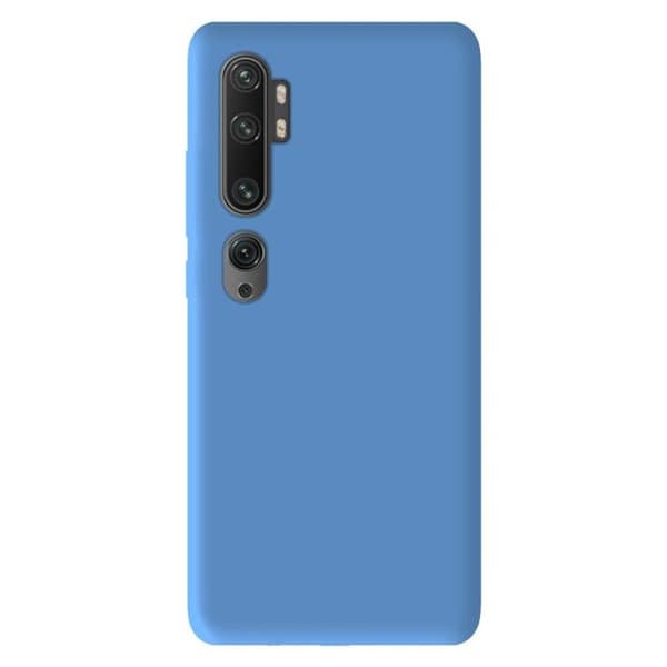 Siliconefodral - Xiaomi - Mi Note 10 - Matt Blå Himmel - Stötabsorberande - Semi-rigid