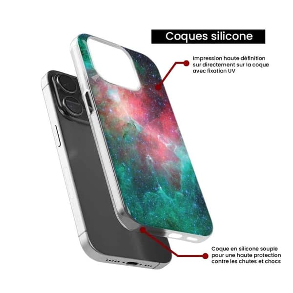 Tryckt silikonfodral som är kompatibelt med Xiaomi Mi 11i Nebula