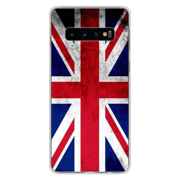 Tryckt silikonfodral som är kompatibelt med Samsung Galaxy S10 Plus Englands flagga