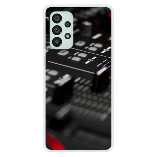 Tryckt silikonfodral som är kompatibelt med Samsung Galaxy A73 5G DJ Mixer