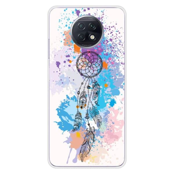 Tryckt silikonfodral kompatibelt med Xiaomi Redmi Note 9T 5G Dreamcatcher Color