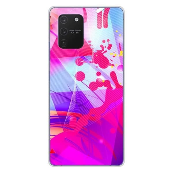Tryckt silikonfodral som är kompatibelt med Samsung Galaxy S10 Lite Square