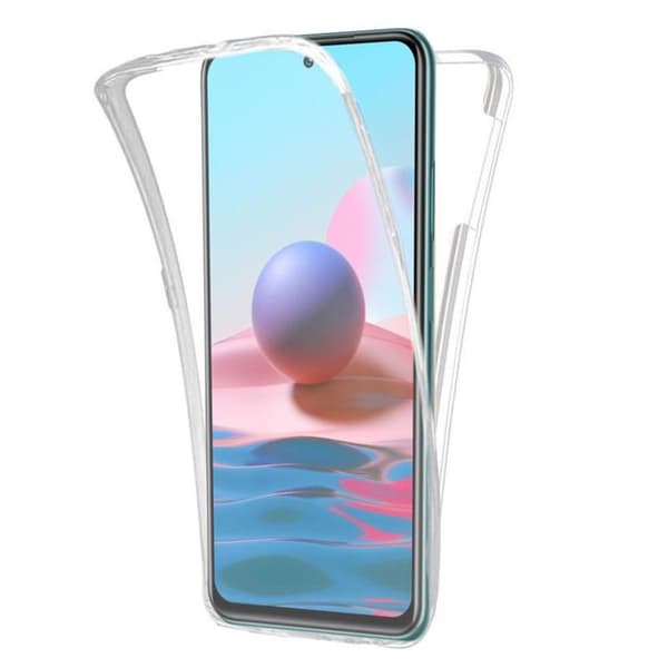 Helkroppsskal 360 - Xiaomi - Redmi Note 10/10S - Transparent - Semi-hård - Fullständigt skydd