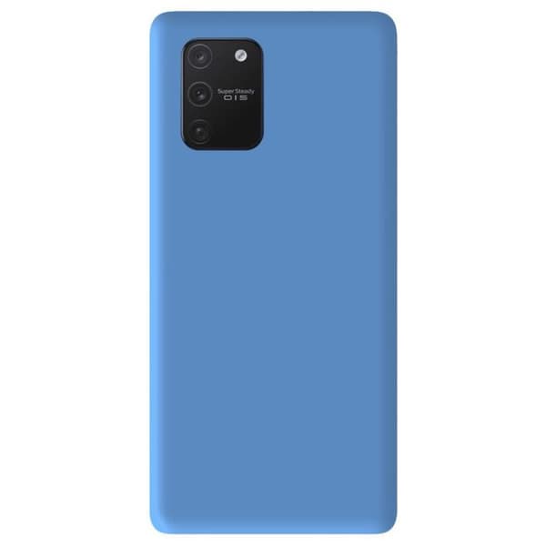Enfångad silikonmatte i blått kompatibel med Samsung Galaxy S10 Lite