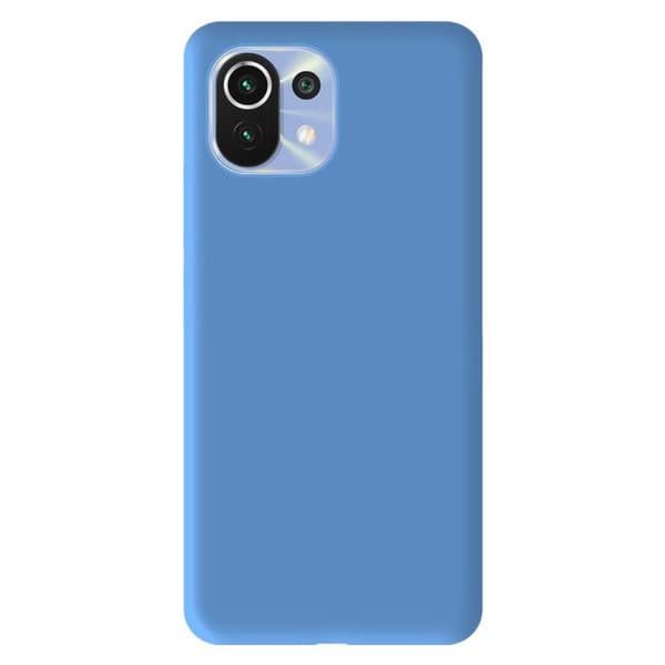 Siliconfodral - Xiaomi - Mi 11 - Matt Ljusblå - Stötskydd - Fri åtkomst till funktioner
