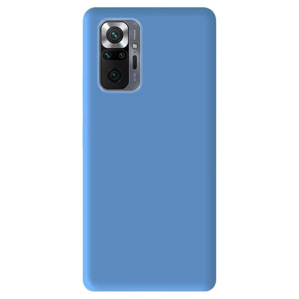 Silikonskal - Xiaomi - Redmi Note 10 Pro - Matt Himmelblå - Stötabsorberande skydd - Fri åtkomst till funktioner