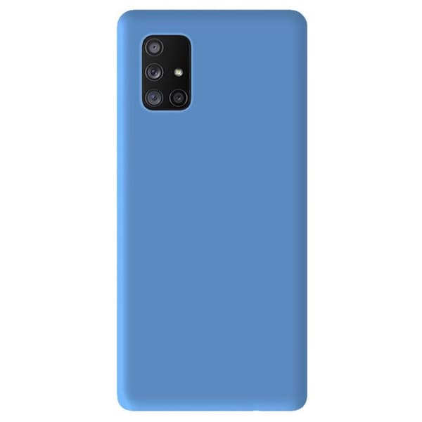 Silikonfodral - Samsung - Galaxy A71 5G - Matt himmelsblå - Stötsäker - Fri tillgång till funktioner