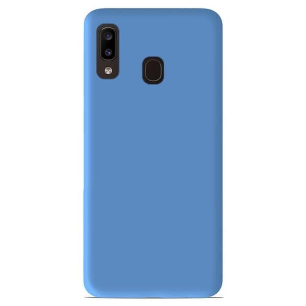Siliconfodral - Samsung - Galaxy A20 A30 - Matt blå himmel - Stötsäker - Fri åtkomst till funktioner