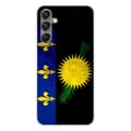 Miniatyrbild 1 av 6: Tryckt silikonfodral som är kompatibelt med Samsung Galaxy A24 4G Guadeloupe flagga
