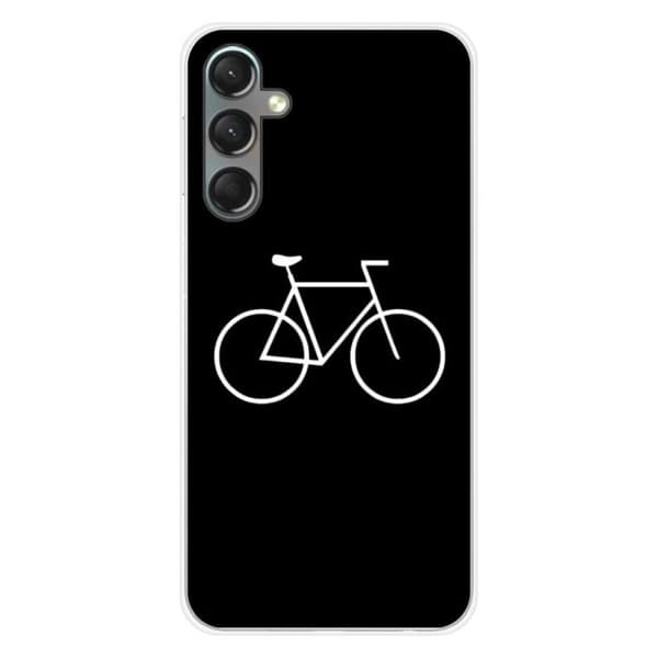 Tryckt silikonfodral som är kompatibelt med Samsung Galaxy A24 4G Bike Hipster