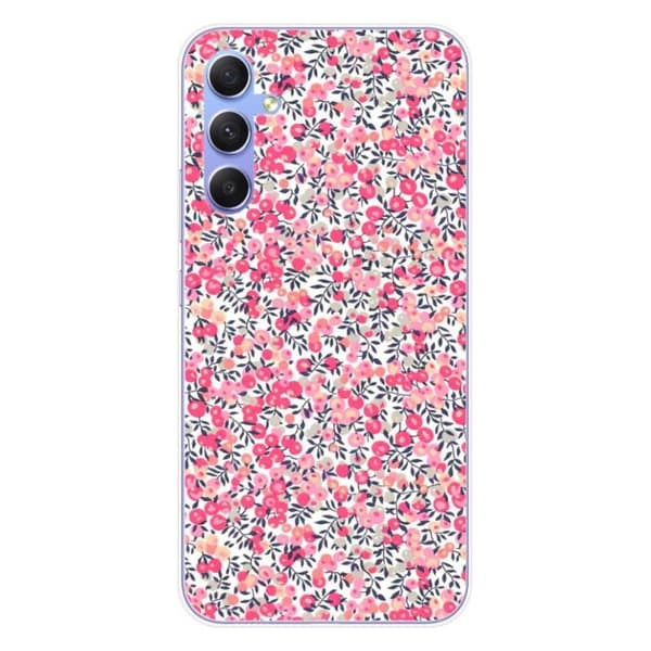 Tryckt silikonfodral kompatibelt Samsung Galaxy A34 5G Liberty Wiltshire Rose