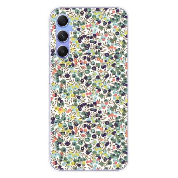 Tryckt silikonfodral kompatibelt Samsung Galaxy A34 5G Liberty Wiltshire Green