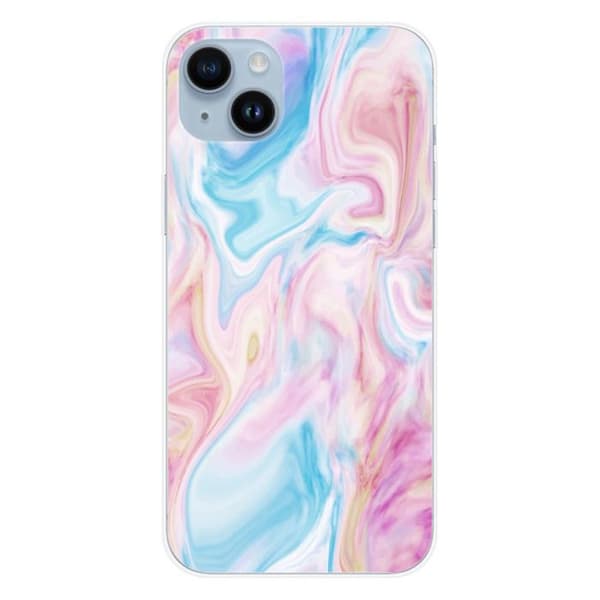 Tryckt silikonfodral som är kompatibelt med Apple iPhone 15 Plus Soap