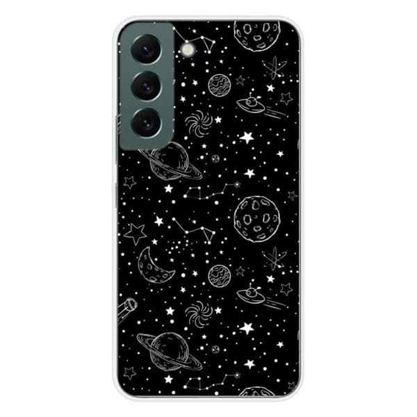 Tryckt silikonfodral som är kompatibelt med Samsung Galaxy S22 Galaxy draw