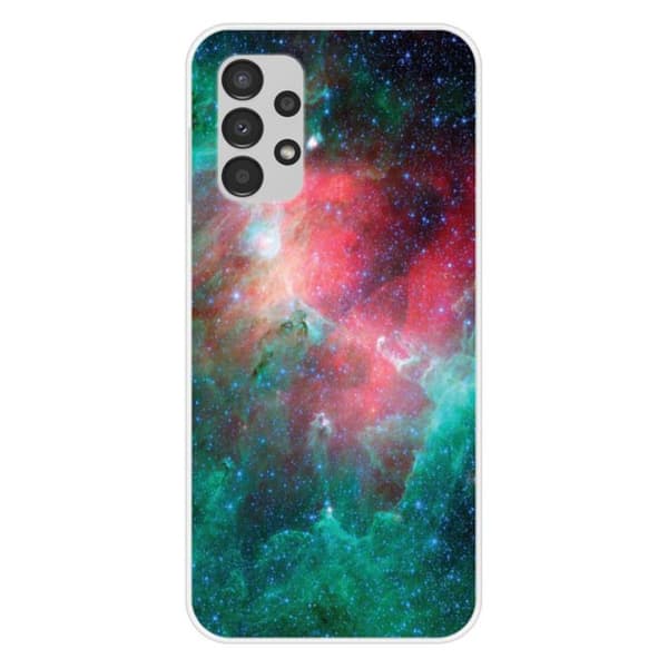 Tryckt silikonfodral som är kompatibelt med Samsung Galaxy A13 4G Nebula