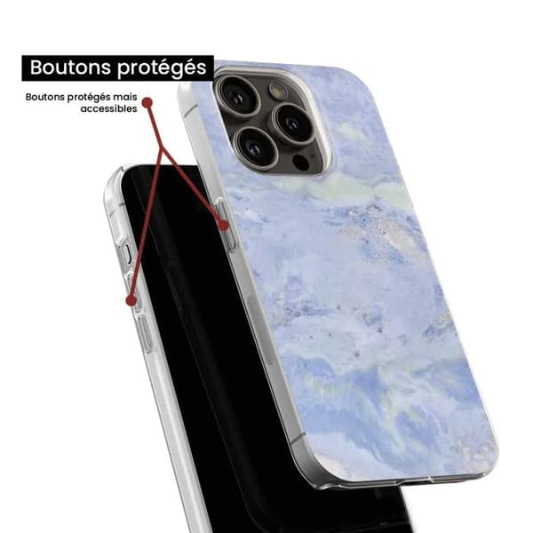Tryckt silikonfodral som är kompatibelt med Samsung Galaxy A13 4G blå marmor