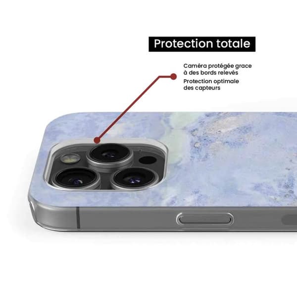 Tryckt silikonfodral som är kompatibelt med Samsung Galaxy A22 5G blå marmor